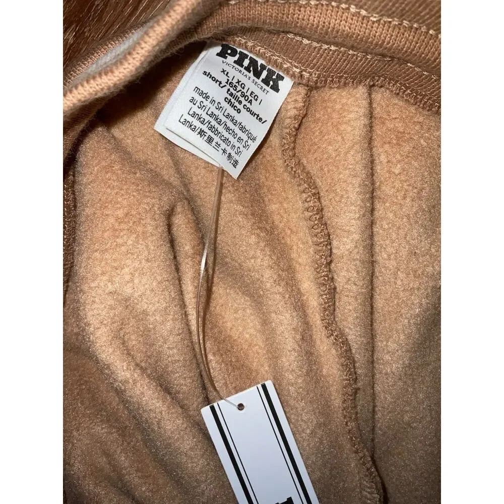 Victoria's Secret Pink women's ivy fleece pants Sweatpants TOFFEE -XL - Picture 12 of 13